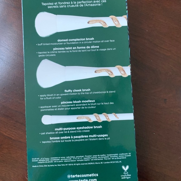 Tarte Secrets from the Amazon Brush Set Trio BNIB - Picture 7 of 14